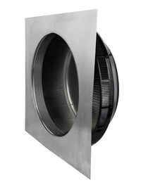 Roof Louver - Pop Vent | 14" Diameter | 1" Tall Collar | Flat Flange | 144 Sq. In. NFA - Active Ventilation Products