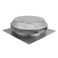 Roof Louver - Pop Vent | 14" Diameter | 1" Tall Collar | Flat Flange | 144 Sq. In. NFA - Active Ventilation Products