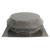 Roof Louver - Pop Vent | 14" Diameter | 1" Tall Collar | Flat Flange | 144 Sq. In. NFA - Active Ventilation Products