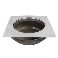 Roof Louver - Pop Vent | 14" Diameter | 1" Tall Collar | Flat Flange | 144 Sq. In. NFA - Active Ventilation Products
