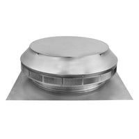 Roof Louver - Pop Vent | 14" Diameter | 1" Tall Collar | Flat Flange | 144 Sq. In. NFA - Active Ventilation Products