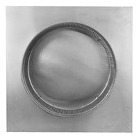 Roof Louver - Pop Vent | 14" Diameter | 1" Tall Collar | Flat Flange | 144 Sq. In. NFA - Active Ventilation Products