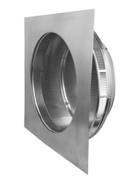 Roof Louver - Pop Vent | 14" Diameter | 1" Tall Collar | Flat Flange | 144 Sq. In. NFA - Active Ventilation Products