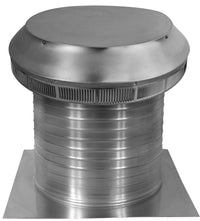 Roof Louver - Pop Vent | 14" Diameter | 12" Tall Collar | Flat Flange | 144 Sq. In. NFA - Active Ventilation Products