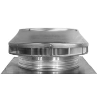 Roof Louver - Pop Vent | 14" Diameter | 2" Tall Collar | Flat Flange | 144 Sq. In. NFA - Active Ventilation Products