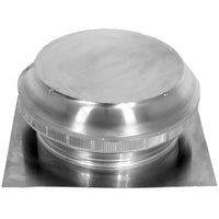 Roof Louver - Pop Vent | 14" Diameter | 2" Tall Collar | Flat Flange | 144 Sq. In. NFA - Active Ventilation Products