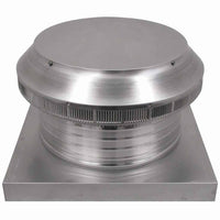 Roof Louver 14" with Curb Mount Sub - Base - Pop Vent | 14" Diameter | 4" Tall Collar | 144 Sq. In. NFA - Active Ventilation Products