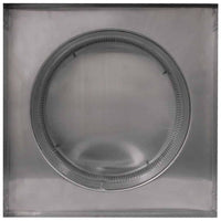 Roof Louver 14" with Curb Mount Sub - Base - Pop Vent | 14" Diameter | 4" Tall Collar | 144 Sq. In. NFA - Active Ventilation Products