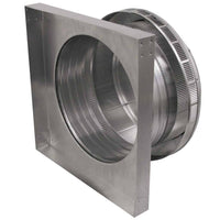 Roof Louver 14" with Curb Mount Sub - Base - Pop Vent | 14" Diameter | 4" Tall Collar | 144 Sq. In. NFA - Active Ventilation Products