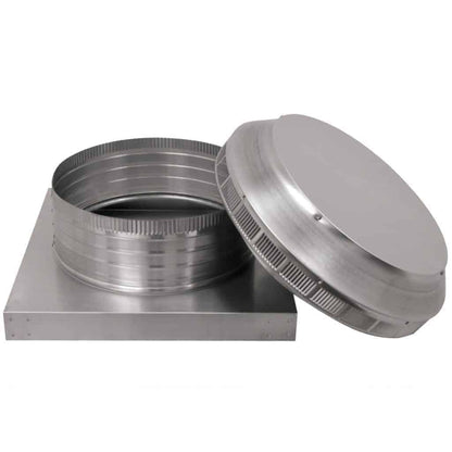 Model PV-14-C4-CMF | Pop Vent |  14" Diameter |  4" Tall Collar  | Curb Mount Flange  |  144 Sq. In. NFA