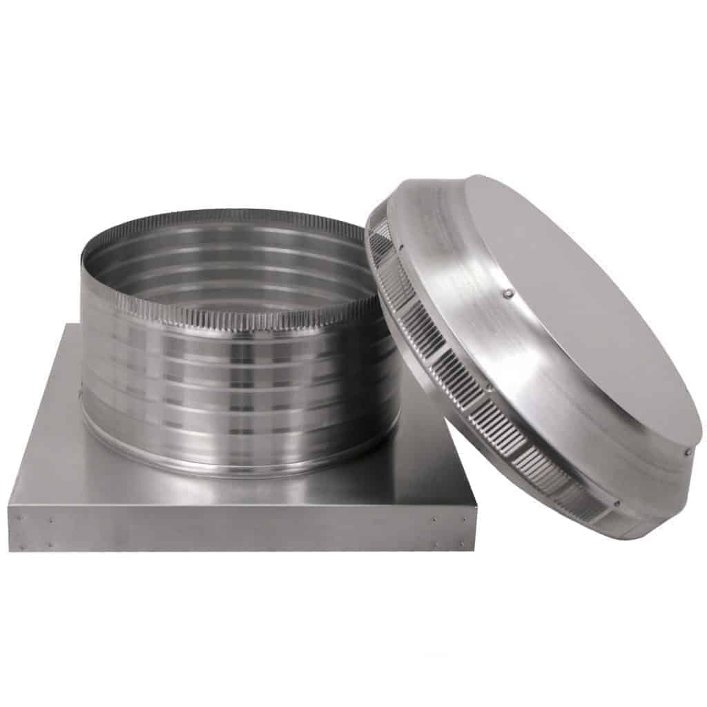 Model PV-14-C6-CMF | Pop Vent |  14" Diameter |  6" Tall Collar  | Curb Mount Flange  |  144 Sq. In. NFA