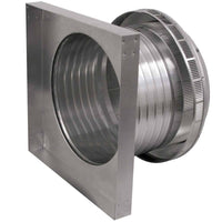 Roof Louver 14" with Curb Mount Sub - Base - Pop Vent | 14" Diameter | 6" Tall Collar | 144 Sq. In. NFA - Active Ventilation Products