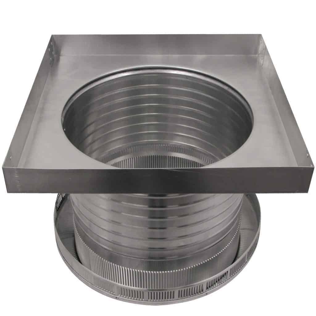 Model PV-14-C8-CMF | Pop Vent |  14" Diameter |  8" Tall Collar  | Curb Mount Flange  |  144 Sq. In. NFA