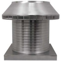 Roof Louver 16" with Curb Mount Sub - Base - Pop Vent | 16" Diameter | 12" Tall Collar | 200 Sq. In. NFA - Active Ventilation Products