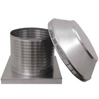Roof Louver 16" with Curb Mount Sub - Base - Pop Vent | 16" Diameter | 12" Tall Collar | 200 Sq. In. NFA - Active Ventilation Products