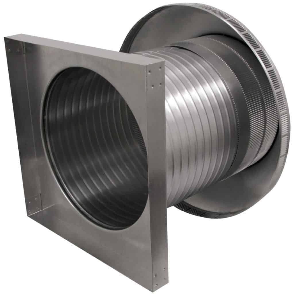 Model PV-16-C12-CMF | Pop Vent |  16" Diameter |  12" Tall Collar  | Curb Mount Flange  |  200 Sq. In. NFA