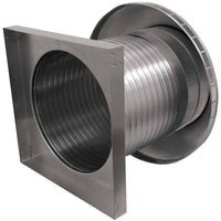 Roof Louver 16" with Curb Mount Sub - Base - Pop Vent | 16" Diameter | 12" Tall Collar | 200 Sq. In. NFA - Active Ventilation Products