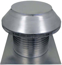 Roof Louver - Pop Vent | 16" Diameter | 12" Tall Collar | Flat Flange | 200 Sq. In. NFA - Active Ventilation Products