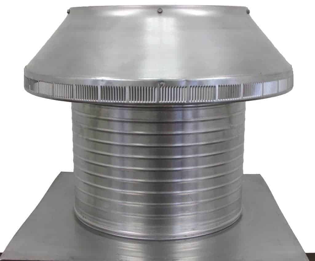 Model PV-16-C12  | Pop Vent |  16" Diameter |  12" Tall Collar | Flat Flang | 200 Sq. In. NFA