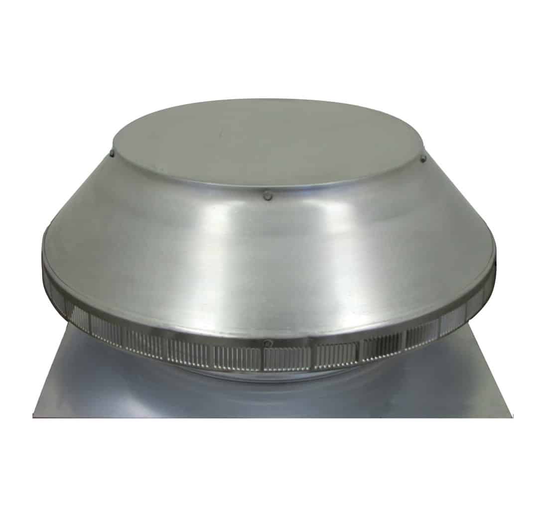 Model PV-16-C2 | Pop Ventilator | 16" Diameter | 2" Tall Collar | Flat Flange |  200 Sq. In. NFA