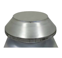 Roof Louver - Pop Vent | 16" Diameter | 2" Tall Collar | Flat Flange | 200 Sq. In. NFA - Active Ventilation Products