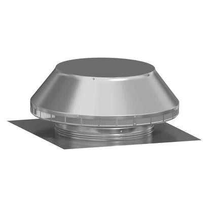 Model PV-16-C2 | Pop Ventilator | 16" Diameter | 2" Tall Collar | Flat Flange |  200 Sq. In. NFA