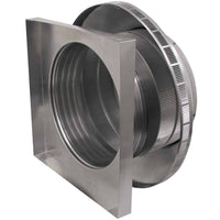 Roof Louver 16" with Curb Mount Sub - Base - Pop Vent | 16" Diameter | 4" Tall Collar | 200 Sq. In. NFA - Active Ventilation Products
