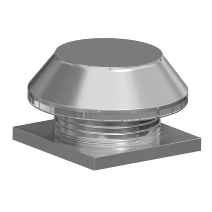 Roof Louver with Curb Mount Sub-Base - Pop Vent | 16" Diameter | 4" Tall Collar | 200 Sq. In. NFA