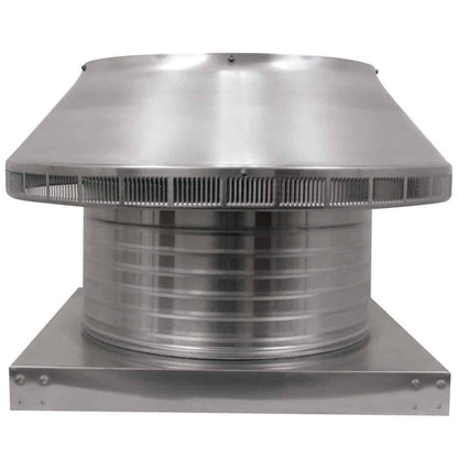 Roof Louver with Curb Mount Sub-Base - Pop Vent | 16" Diameter | 6" Tall Collar | 200 Sq. In. NFA