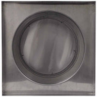 Roof Louver 16" with Curb Mount Sub - Base - Pop Vent | 16" Diameter | 8" Tall Collar | 200 Sq. In. NFA - Active Ventilation Products