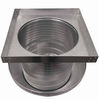 Roof Louver 16" with Curb Mount Sub - Base - Pop Vent | 16" Diameter | 8" Tall Collar | 200 Sq. In. NFA - Active Ventilation Products