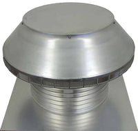 Roof Louver - Pop Vent | 16" Diameter | 8" Tall Collar | Flat Falng | 200 Sq. In. NFA - Active Ventilation Products