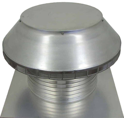 Model PV-16-C8  | Pop Vent |  16" Diameter |  8" Tall Collar | Flat Falng | 200 Sq. In. NFA