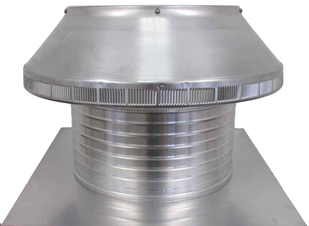 Model PV-16-C8  | Pop Vent |  16" Diameter |  8" Tall Collar | Flat Falng | 200 Sq. In. NFA