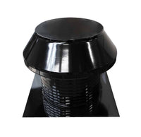 Roof Louver - Pop Vent | 18" Diameter | 12" Tall Collar | Flat Flange | 254 Sq. In. NFA - Active Ventilation Products
