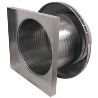 Roof Louver 18" with Curb Mount Sub Base - Pop Vent | 18" Diameter | 12" Tall Collar | 254 Sq. In. NFA - Active Ventilation Products
