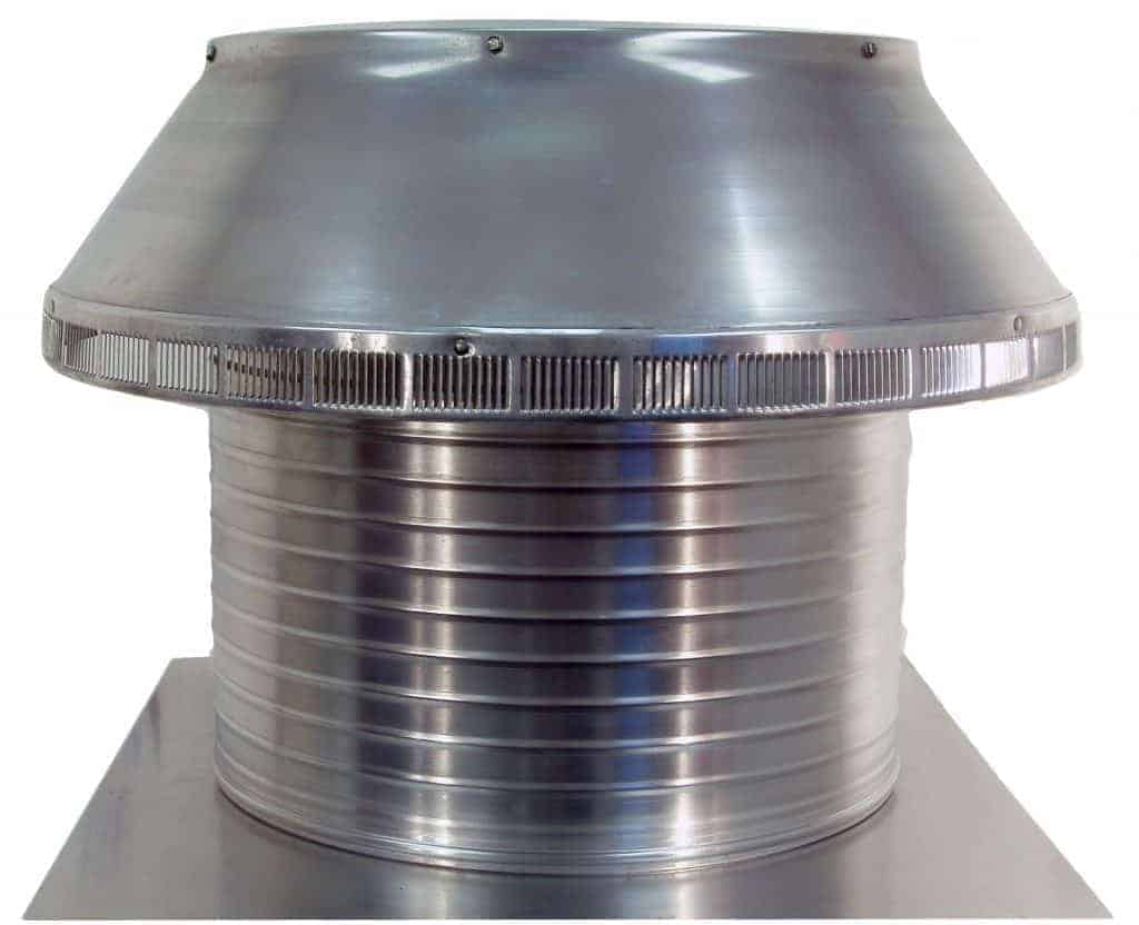 Model PV-18-C12  | Pop Vent |  18" Diameter |  12" Tall Collar | Flat Falng | 254 Sq. In. NFA