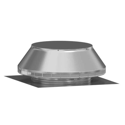 Model PV-18-C2 | Pop Ventilator | 18" Diameter | 2" Tall Collar | Flat Flange |  254 Sq. In. NFA