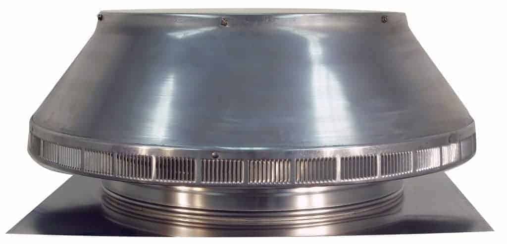 Model PV-18-C2 | Pop Ventilator | 18" Diameter | 2" Tall Collar | Flat Flange |  254 Sq. In. NFA