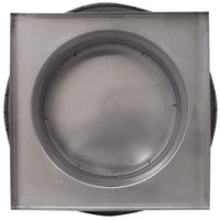 Roof Louver 18" with Curb Mount Sub Base - Pop Vent | 18" Diameter | 4" Tall Collar | 254 Sq. In. NFA - Active Ventilation Products