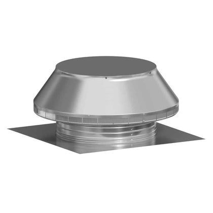 Model PV-18-C4  | Pop Vent |  18" Diameter |  4" Tall Collar | Flat Falng | 254 Sq. In. NFA