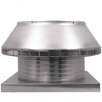 Roof Louver 18" with Curb Mount Sub Base - Pop Vent | 18" Diameter | 6" Tall Collar | 254 Sq. In. NFA - Active Ventilation Products