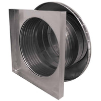 Roof Louver 18" with Curb Mount Sub Base - Pop Vent | 18" Diameter | 6" Tall Collar | 254 Sq. In. NFA - Active Ventilation Products