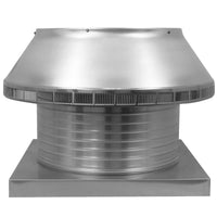 Roof Louver 18" with Curb Mount Sub Base - Pop Vent | 18" Diameter | 8" Tall Collar | 254 Sq. In. NFA - Active Ventilation Products