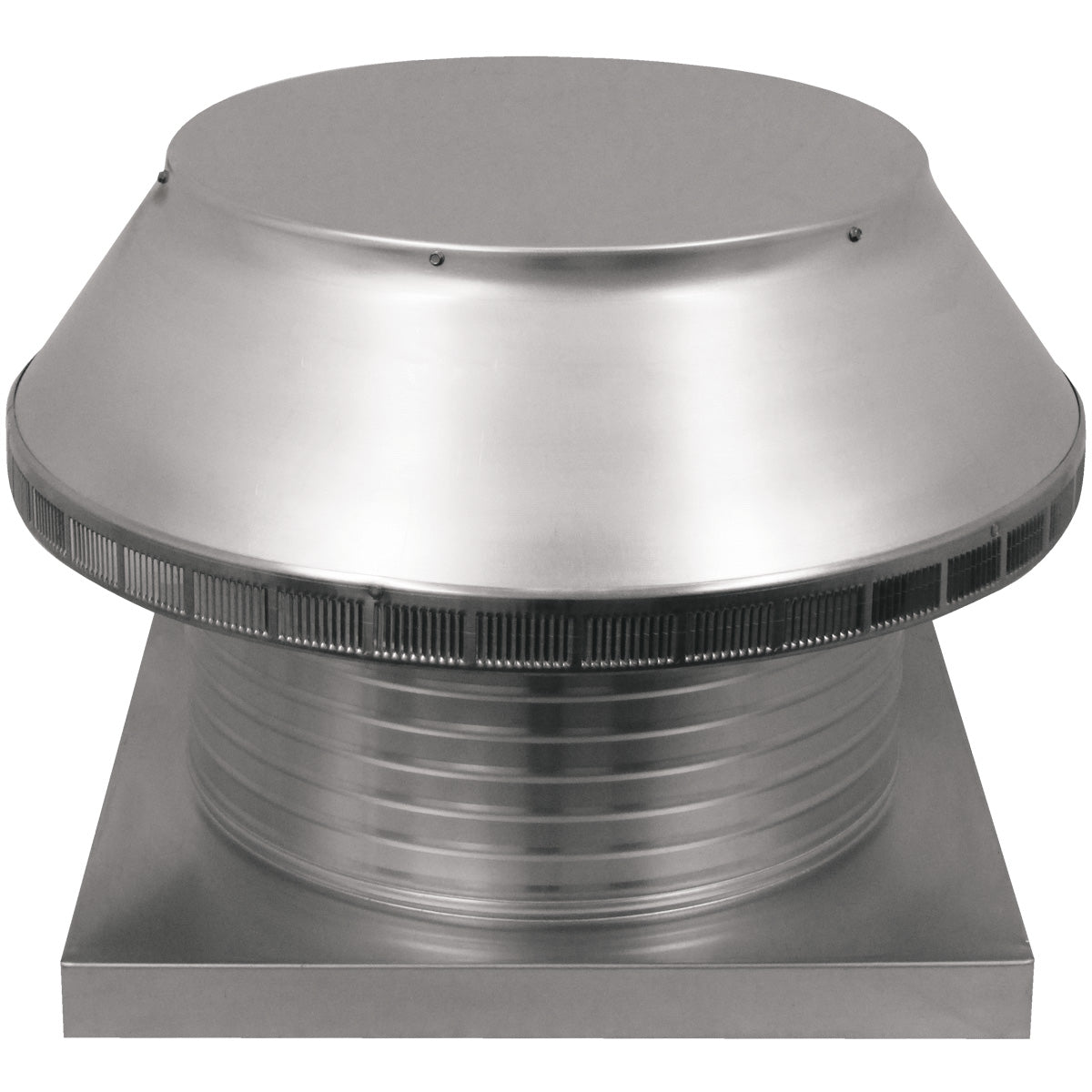 Model PV-18-C8-CMF | Pop Vent |  18" Diameter |  8" Tall Collar  | Curb Mount Flange  |  254 Sq. In. NFA