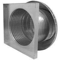 Roof Louver 18" with Curb Mount Sub Base - Pop Vent | 18" Diameter | 8" Tall Collar | 254 Sq. In. NFA - Active Ventilation Products