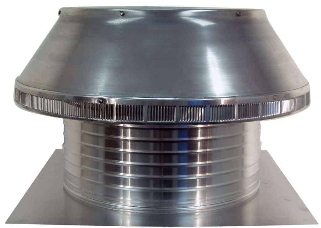 Model PV-18-C8  | Pop Vent |  18" Diameter |  8" Tall Collar | Flat Falng | 254 Sq. In. NFA