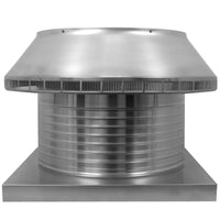 Roof Louver 20" with Curb Mount Sub Base - Pop Vent | 20" Diameter | 8" Tall Collar | 314 Sq. In. NFA - Active Ventilation Products