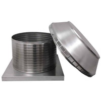 Roof Louver 20" with Curb Mount Sub Base - Pop Vent | 20" Diameter | 12" Tall Collar | 314 Sq. In. NFA - Active Ventilation Products