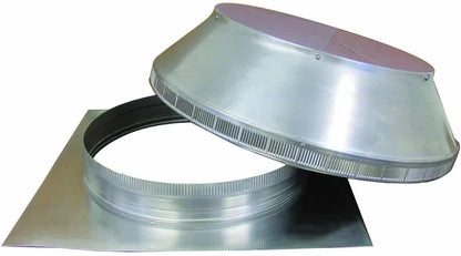 Model PV-20-C2 | Pop Ventilator | 20" Diameter | 2" Tall Collar | Flat Flange |  314 Sq. In. NFA